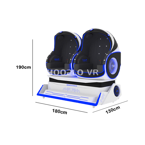 VR Egg Chair dimensions and size specifications chart designed to help operators evaluate installation space requirements.