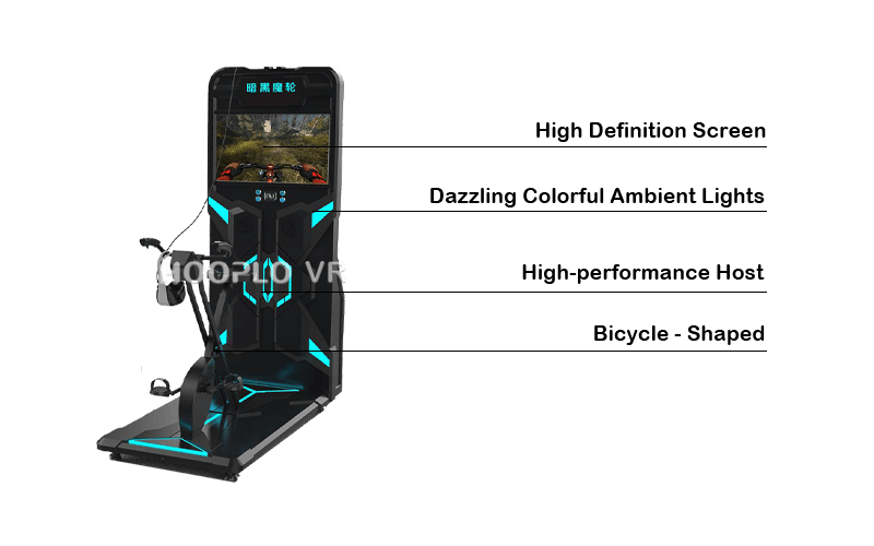 Key features of VR Cycling Simulator including immersive visuals and cycling interaction
