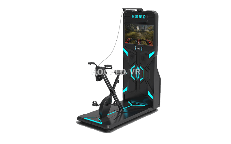 Left side view of VR Cycling Simulator commercial VR equipment