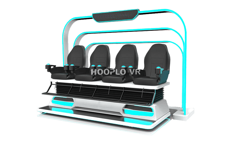 Left side view of VR Four Seat Cinema – B four seat VR cinema machine