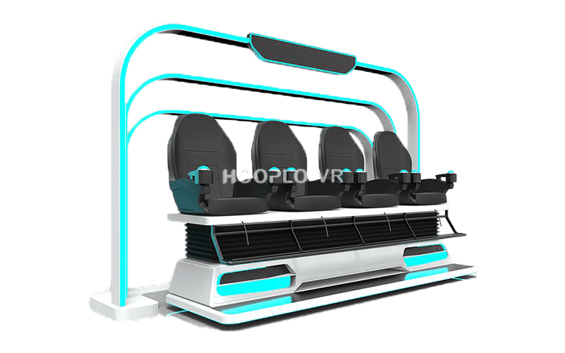 Right side view of VR Four Seat Cinema – B immersive VR cinema equipment
