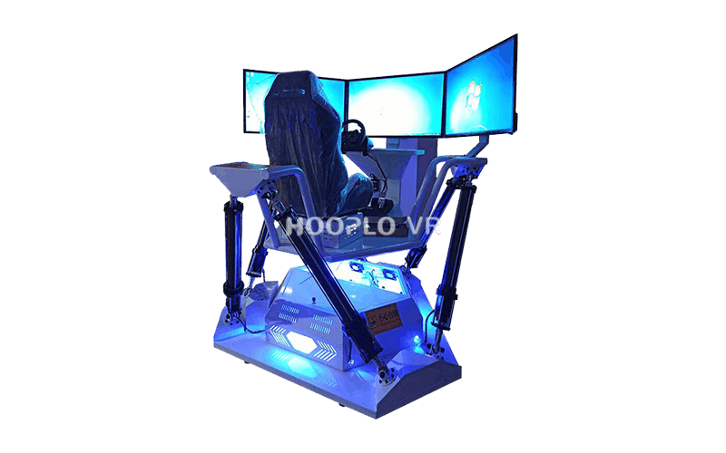 VR Six Axle Racing Simulator B featuring immersive racing visuals and motion simulation.