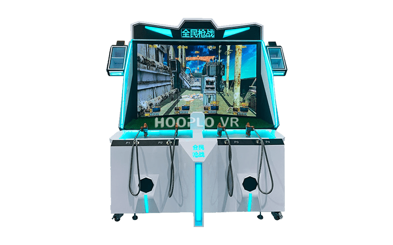Main view of the Four Person Gun Battle - A VR equipment, highlighting the immersive experience and interactive features.