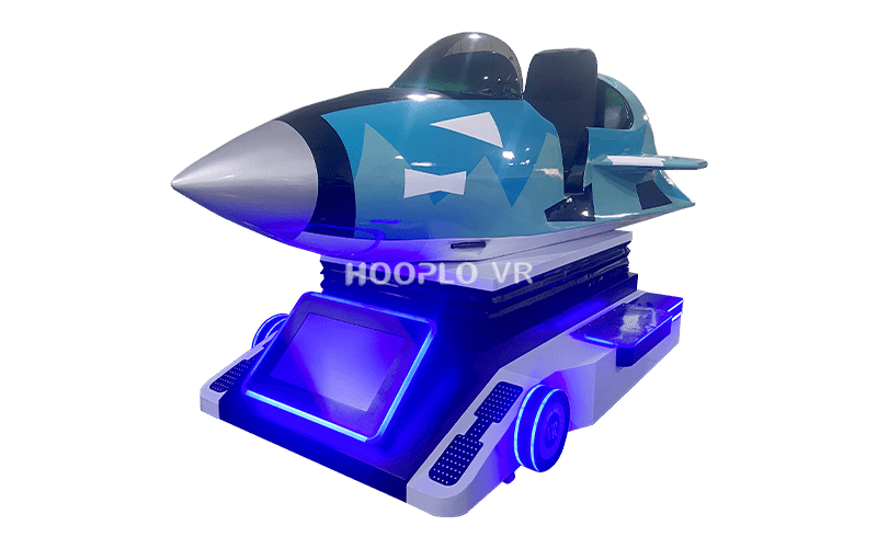 VR Fighter Jet Simulator with immersive cockpit design for commercial VR entertainment