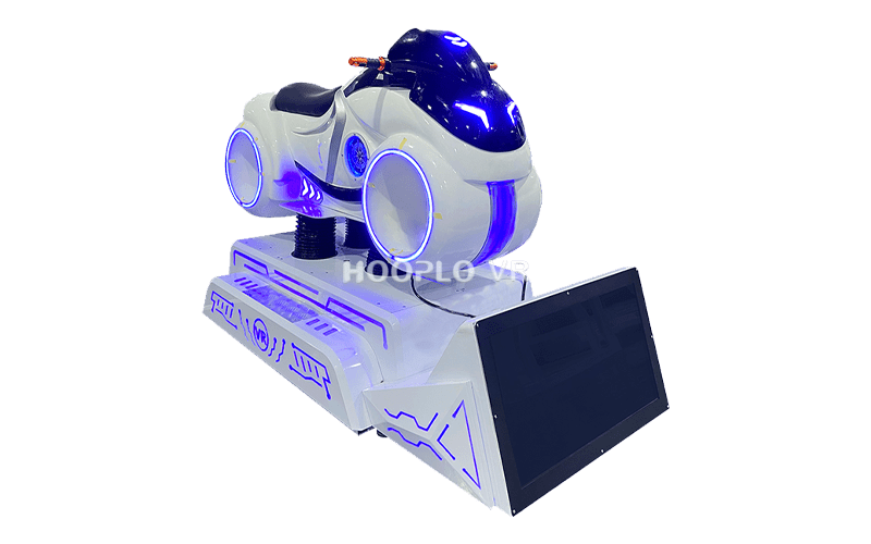 VR Motorcycle Simulator A with immersive riding posture for commercial VR entertainment