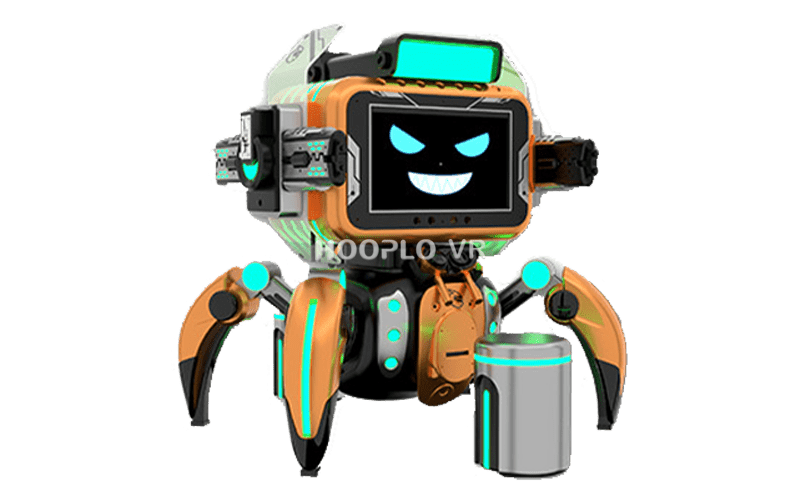Yellow version of the VR Little Warrior equipment showing its full size and exterior design features.