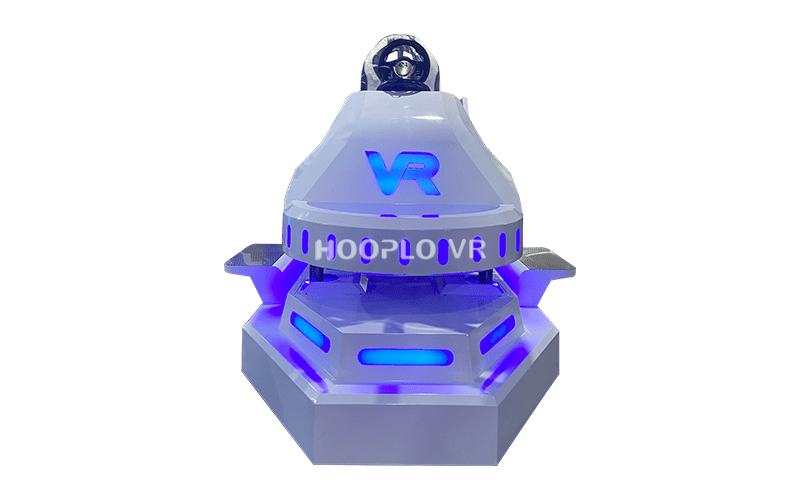 Front view display of the VR Racing Car B showing the cockpit seat, steering area, and aerodynamic racing design.