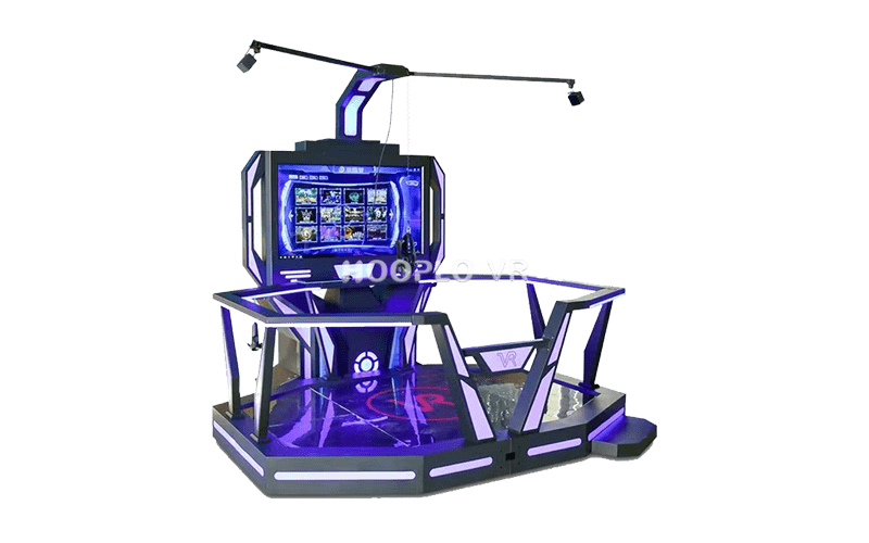 Immersive VR Walking Platform equipment used for walk simulation and full-body virtual reality interaction