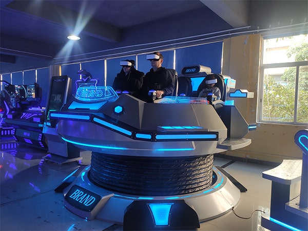 Uzbekistan family visiting our factory to experience VR equipment