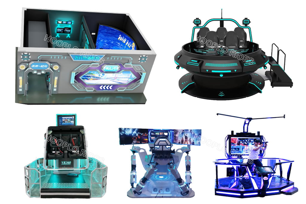 Hooplo latest VR attraction simulators exhibited at RAAPA Expo Autumn 2026 Russia, VR game machines, 5D & 7D dynamic cinema, commercial entertainment equipment for family entertainment centers