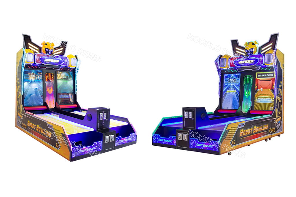 Robot Electronic Bowling arcade game, compact family friendly bowling amusement machine for indoor game center